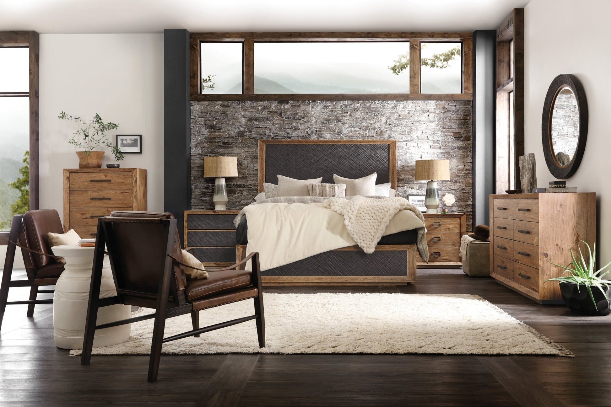 Big Sky Queen Panel Bed Beds| Hooker