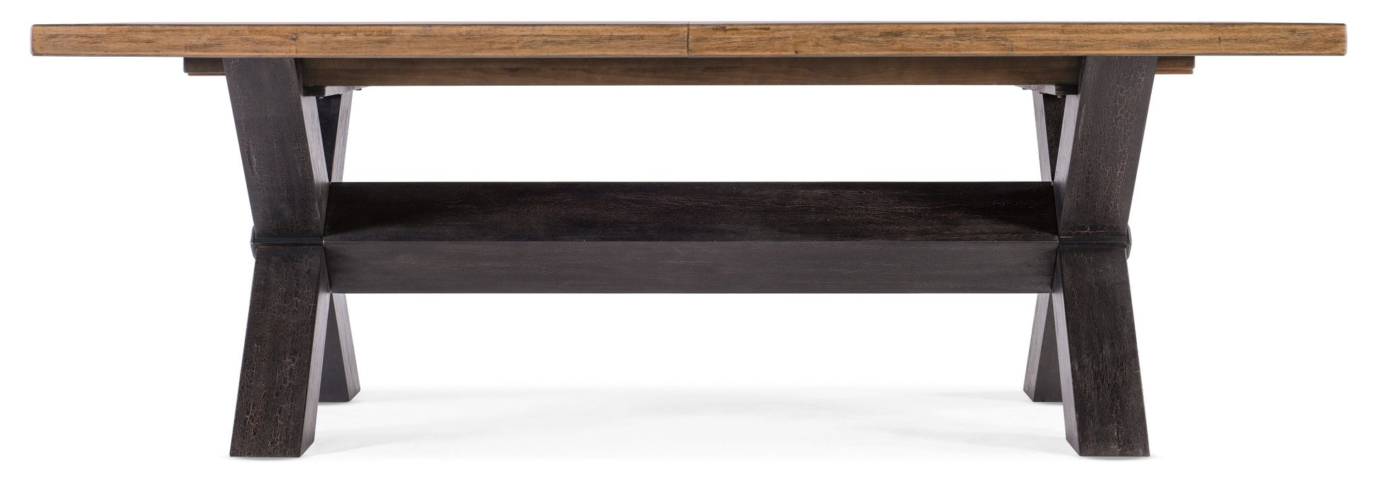 Big Sky Trestle Dining Table with 2-20in Leaves Dining Tables| Hooker
