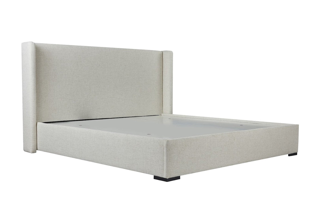Bisque Beige Upholstered Bed - Twin 92cm