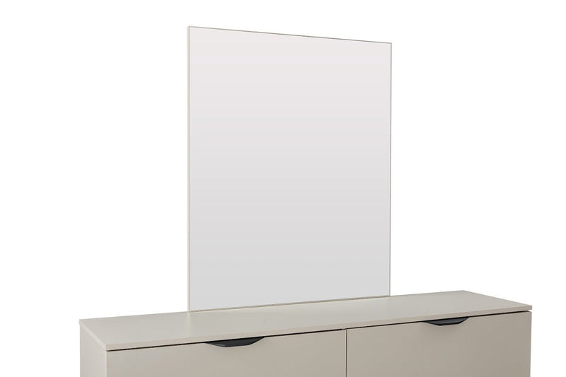 Bisque Beige Dresser with Mirror - Al Rugaib Furniture
