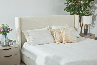 Bisque Beige NightStand - Al Rugaib Furniture