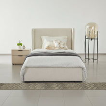 Bisque Beige Upholstered Bed
