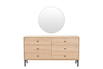 Bisque Brown Mirror - Al Rugaib Furniture