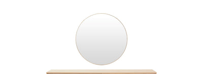 Bisque Brown Mirror - Al Rugaib Furniture