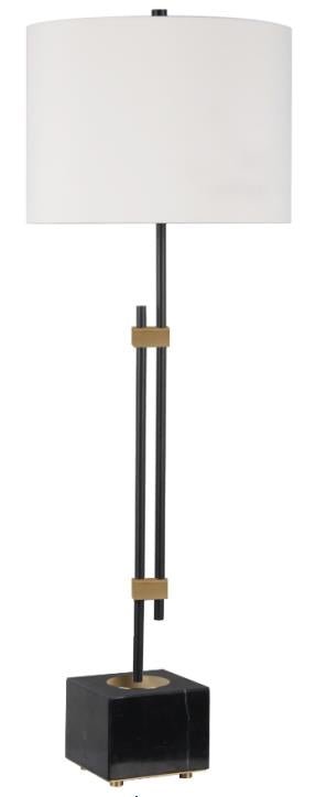 Black marble table lamp - Al Rugaib Furniture