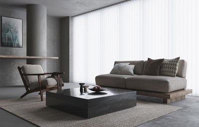 Black Marquino Marble Coffee Table - Al Rugaib Furniture