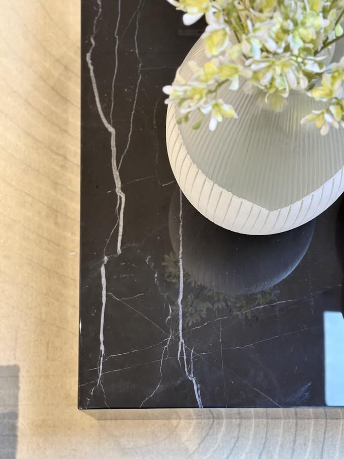 Black Marquino Marble Coffee Table - Al Rugaib Furniture