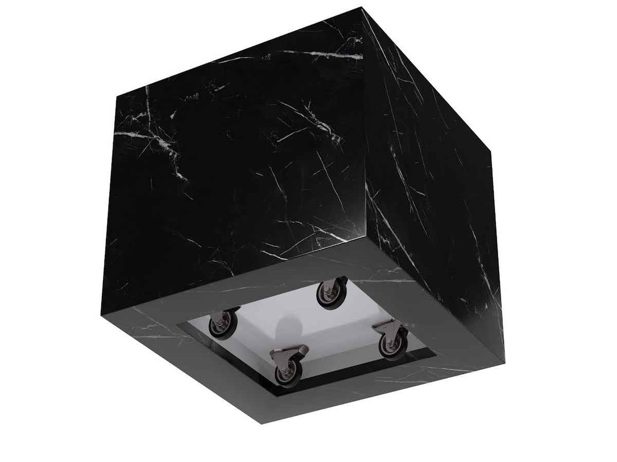 Black Marquino Marble Side Table Accent & End Tables| Roots Furniture