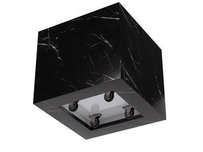 Black Marquino Marble Side Table - Al Rugaib Furniture