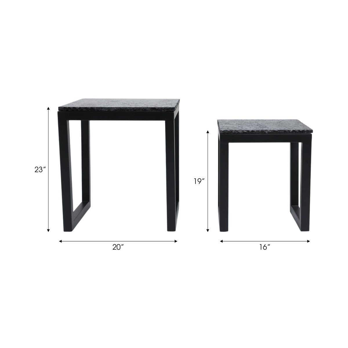 Black stone accent Table Accent & End Tables| Sagebrook Home