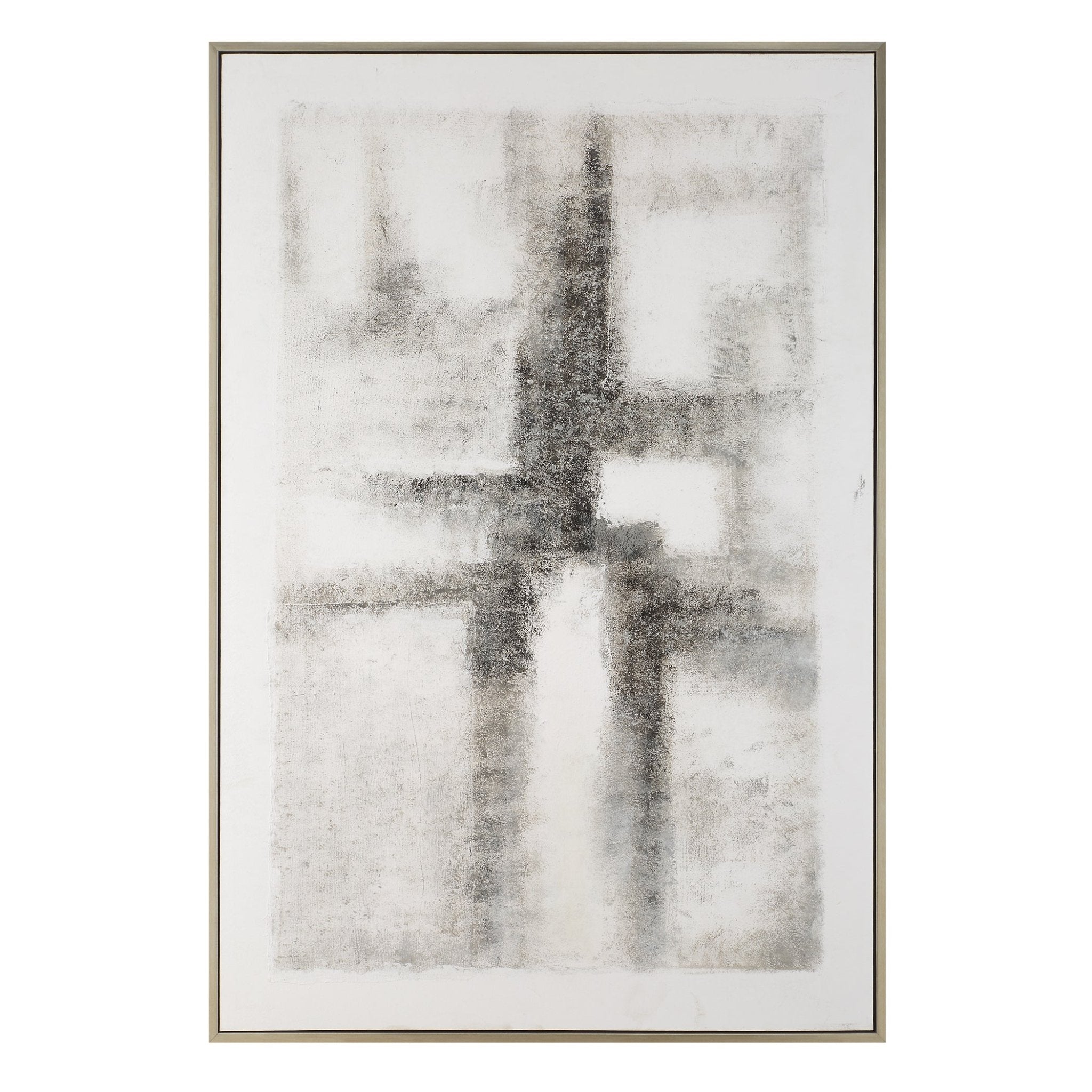 BLACK & WHITE ABSTRACT Hand Painted Canvas Paintings & Pictures| Uttermost