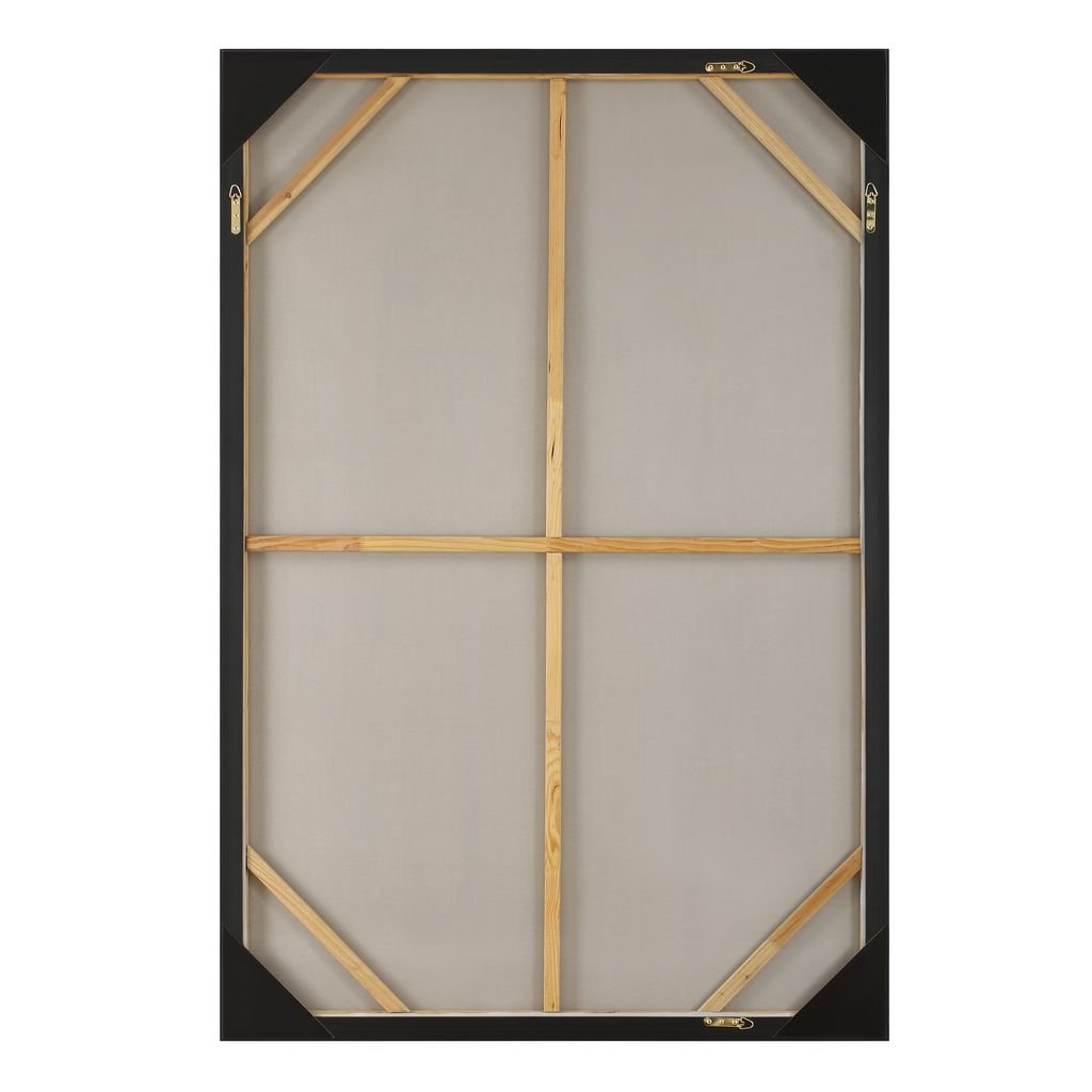 BLACK/SILVER ABSTRACT Hand Painted Canvas Paintings & Pictures| Uttermost