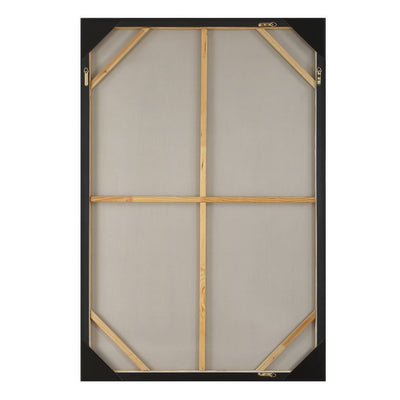 BLACK/SILVER ABSTRACT Hand Painted Canvas - Al Rugaib Furniture