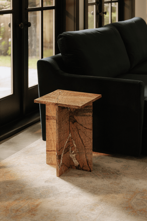 Blair Accent Table Golden Forest Marble Table Sets| Moe's Home