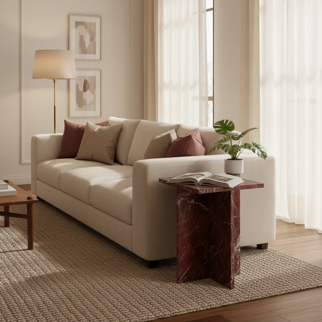 Blair Accent Table Rosso Levanto Marble Table Sets| Moe's Home
