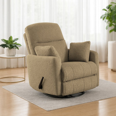 BlissChair | Velvet Rocking & Rotating Recliner Chair - Al Rugaib Furniture
