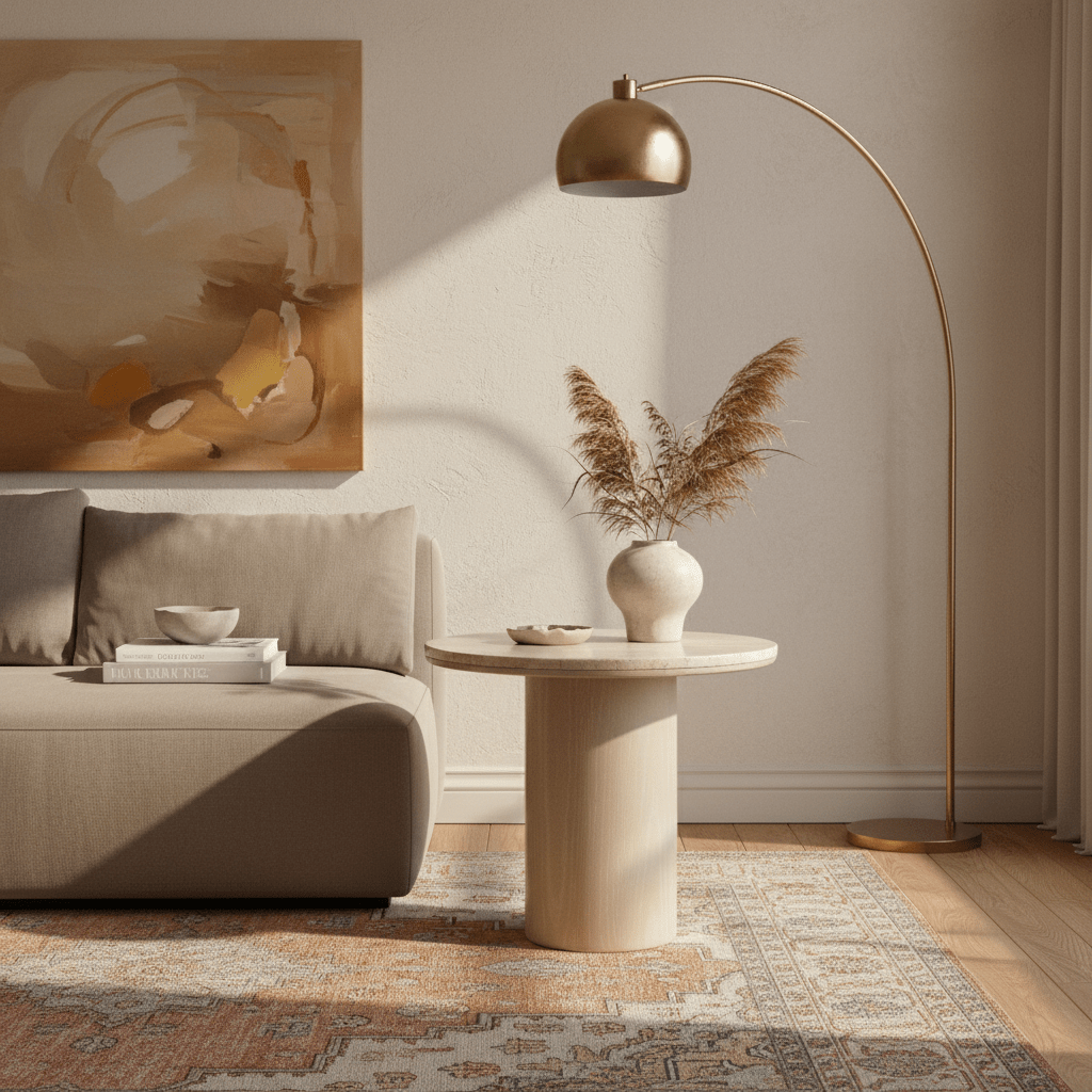 Blissful Beige Side Table W56 Coffee Tables| Roots Furniture