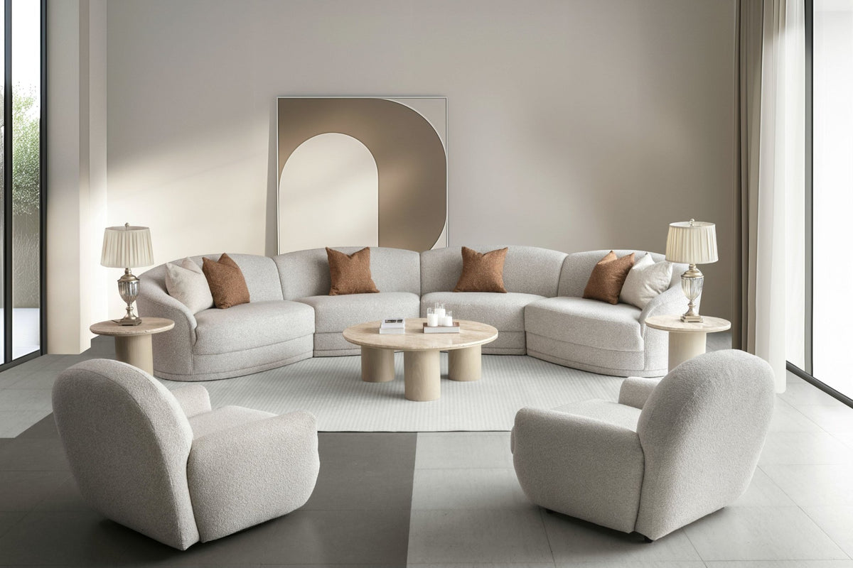 Blissful Seating Beige Arm Chair W98 Chairs| Roots Furniture