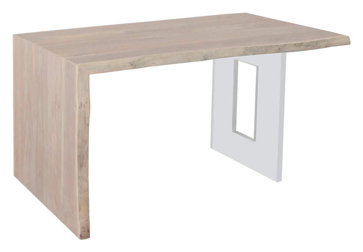 Blonde Crotch Cut Walnut 54" Waterfall Desk Desk| Fairfield Chair
