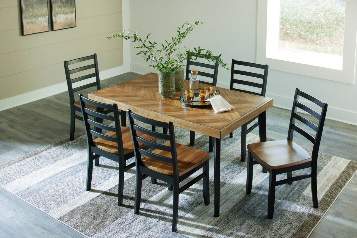 Blondon RECT DRM Table Set (7/CN) Dining Room Sets| Ashley Homestore