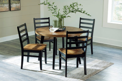 Blondon Round DRM Table Set (5/CN) - Al Rugaib Furniture