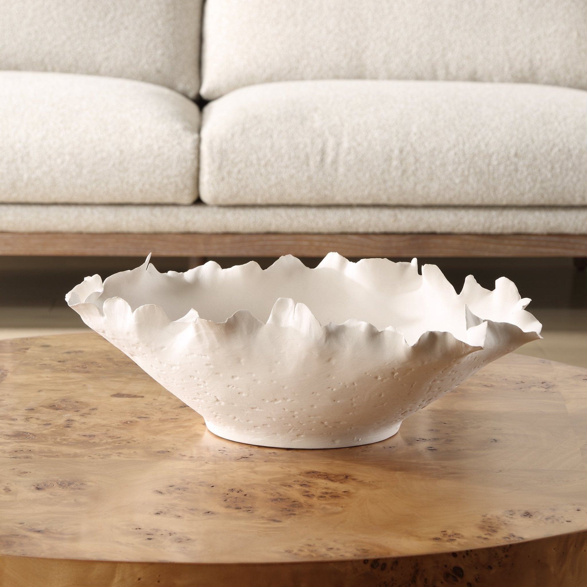 Blossom Short Off-white Bowl Bowl| Uttermost