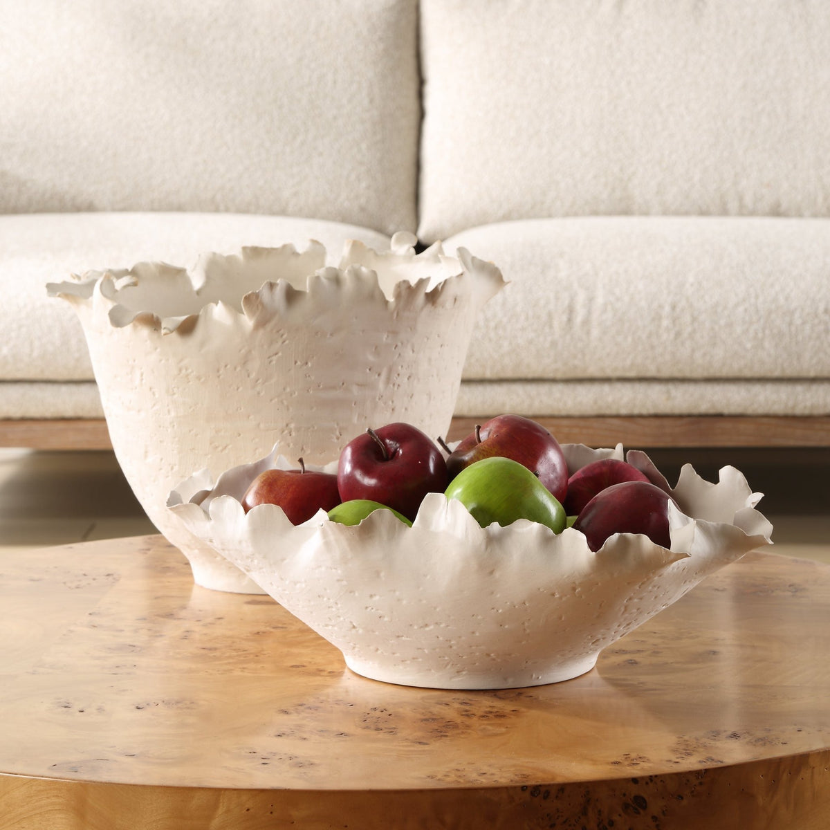 Blossom Short Off-white Bowl Bowl| Uttermost