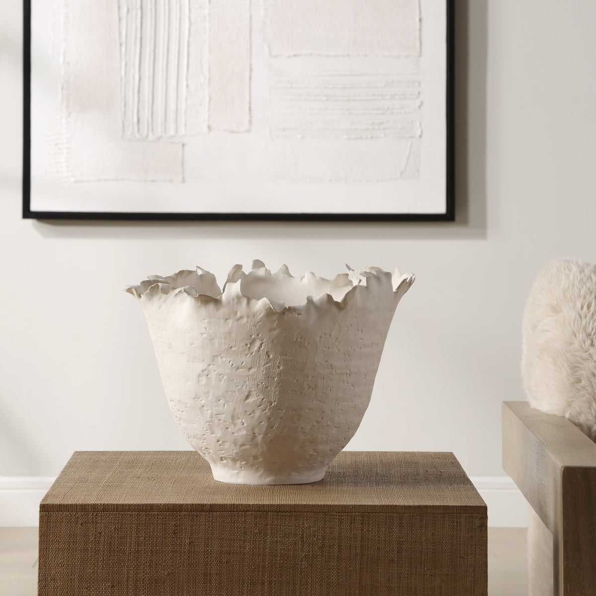 Blossom Tall Off-white Bowl Bowl| Uttermost