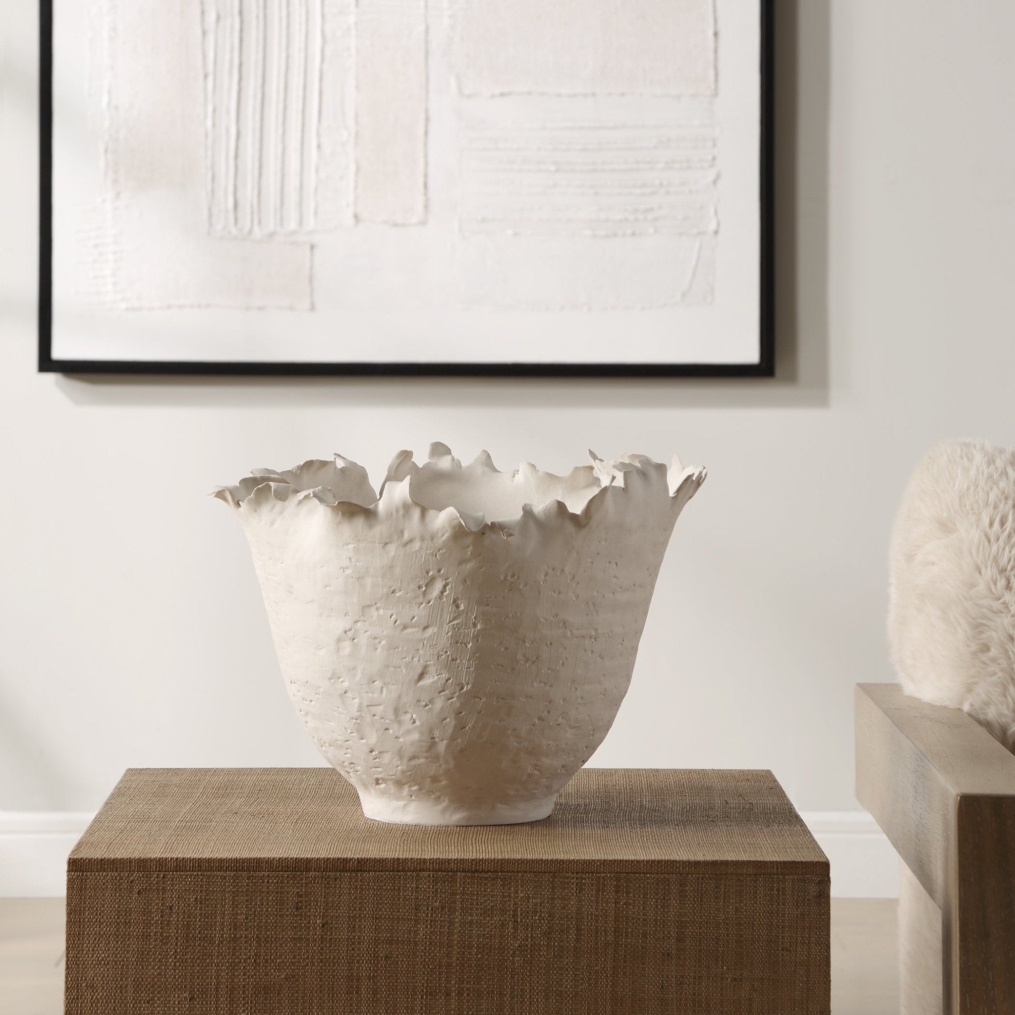 Blossom Tall Off-white Bowl Bowl| Uttermost