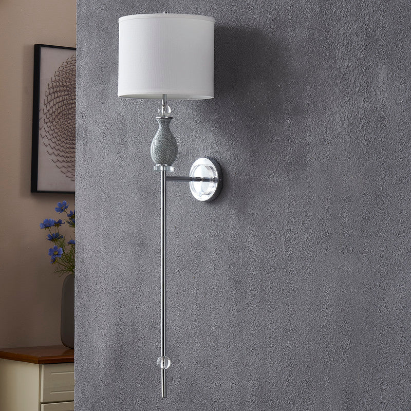 Blue Crackle Ceramic Crystal Finish Wall Sconce Wall Sconces| Crestview