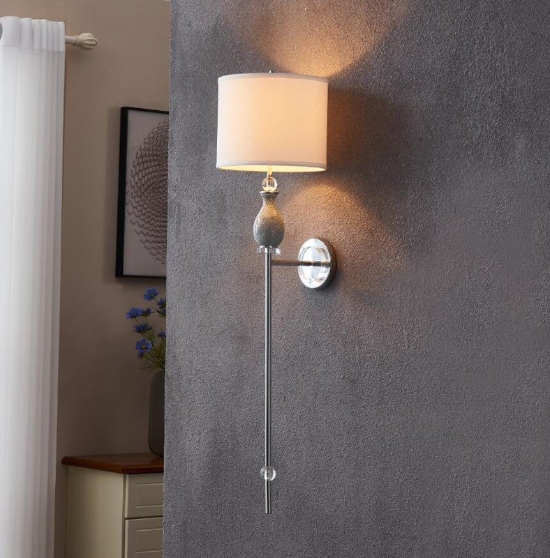 Blue Crackle Ceramic Crystal Finish Wall Sconce Wall Sconces| Crestview