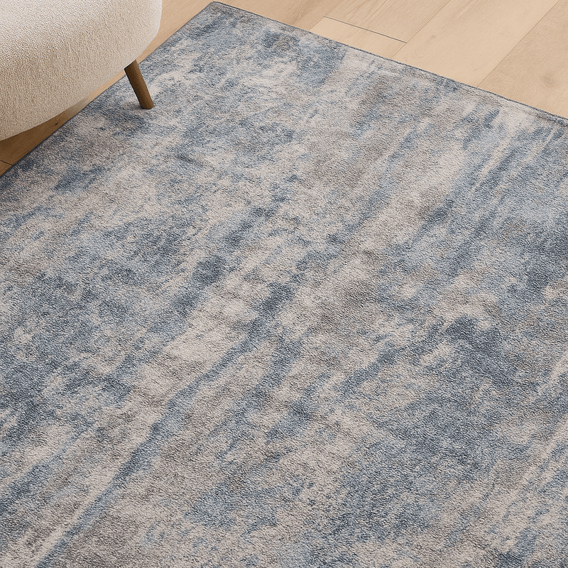 Blue Geo Rug - Al Rugaib Furniture