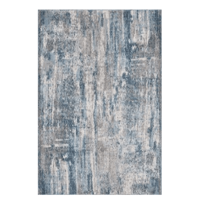 Blue Geo Rug - Al Rugaib Furniture