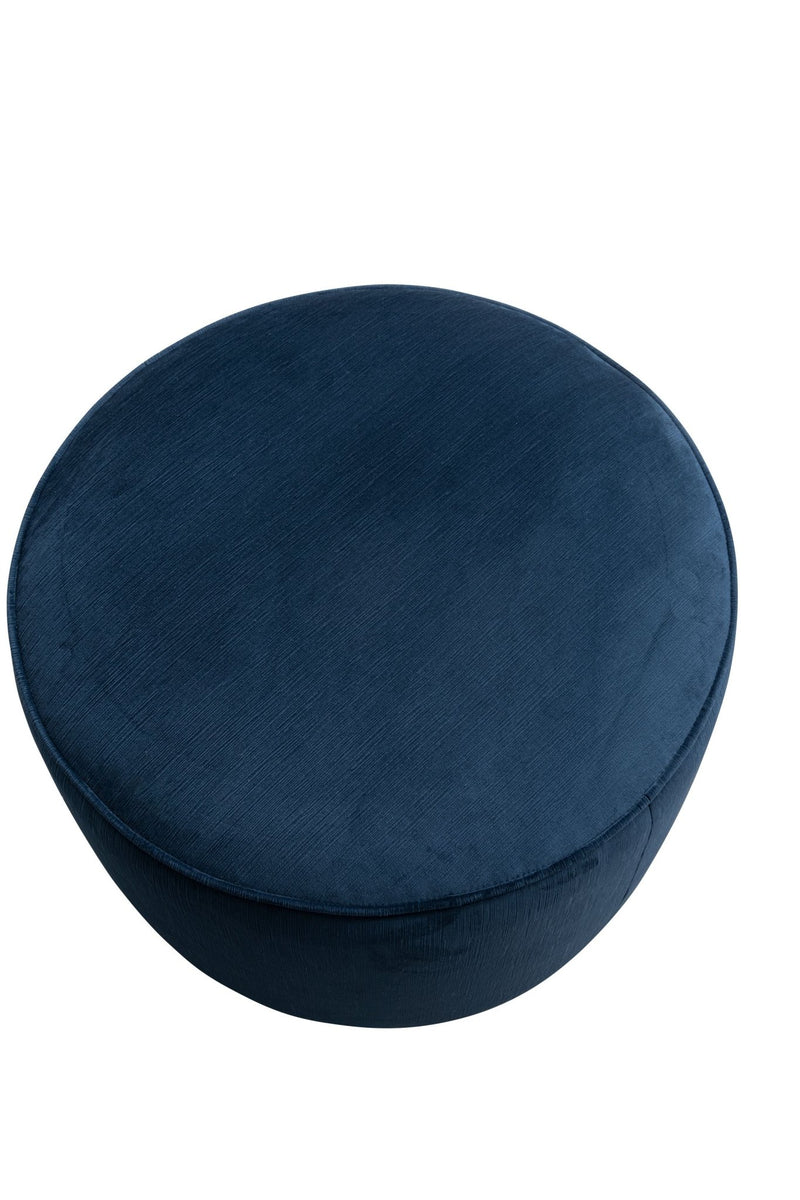 Blue Linen Ottoman W55.5xH44cm - Al Rugaib Furniture