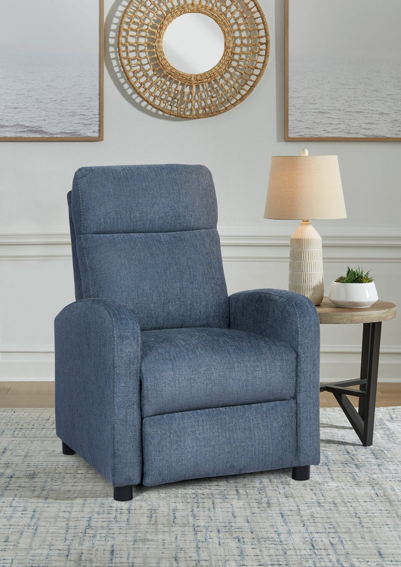 Blue Musk High Leg Recliner - Al Rugaib Furniture