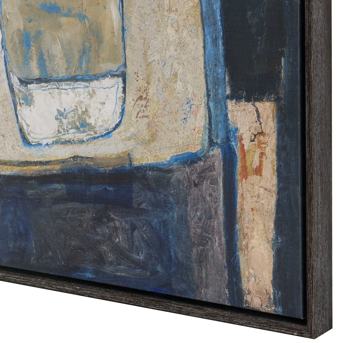 Blue Tableau Framed Canvas Wall Art| Uttermost