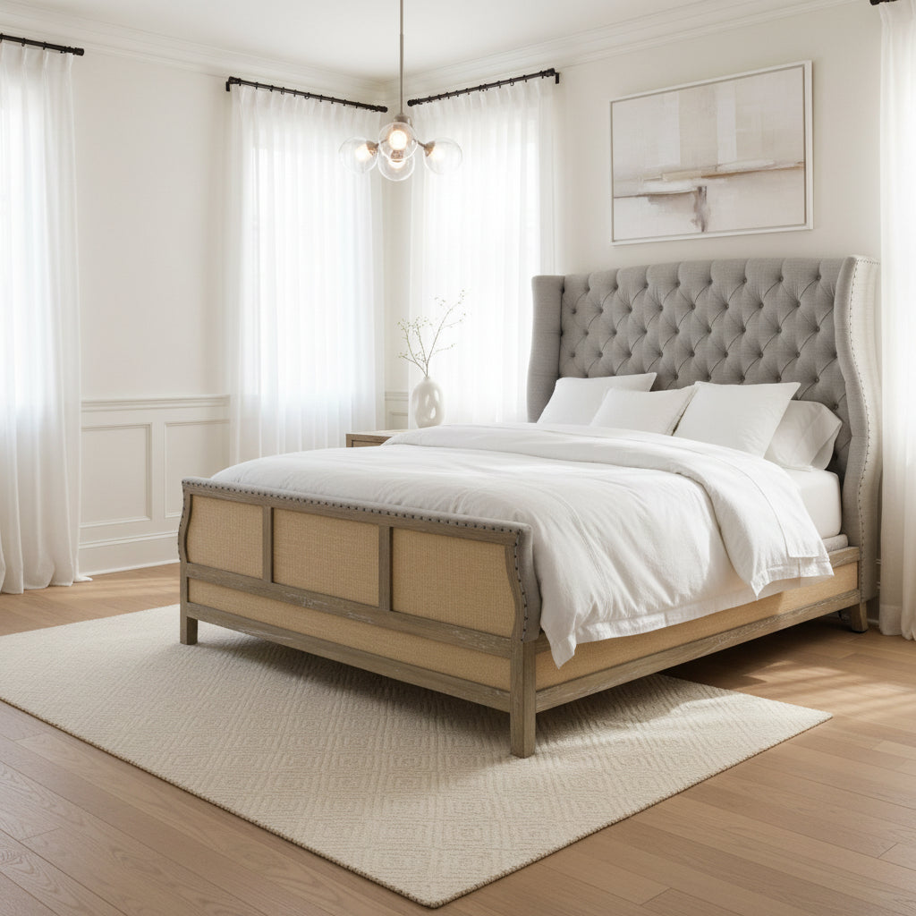 Boheme Bon Vivant De-Constructed California King Uph Bed Beds| Hooker