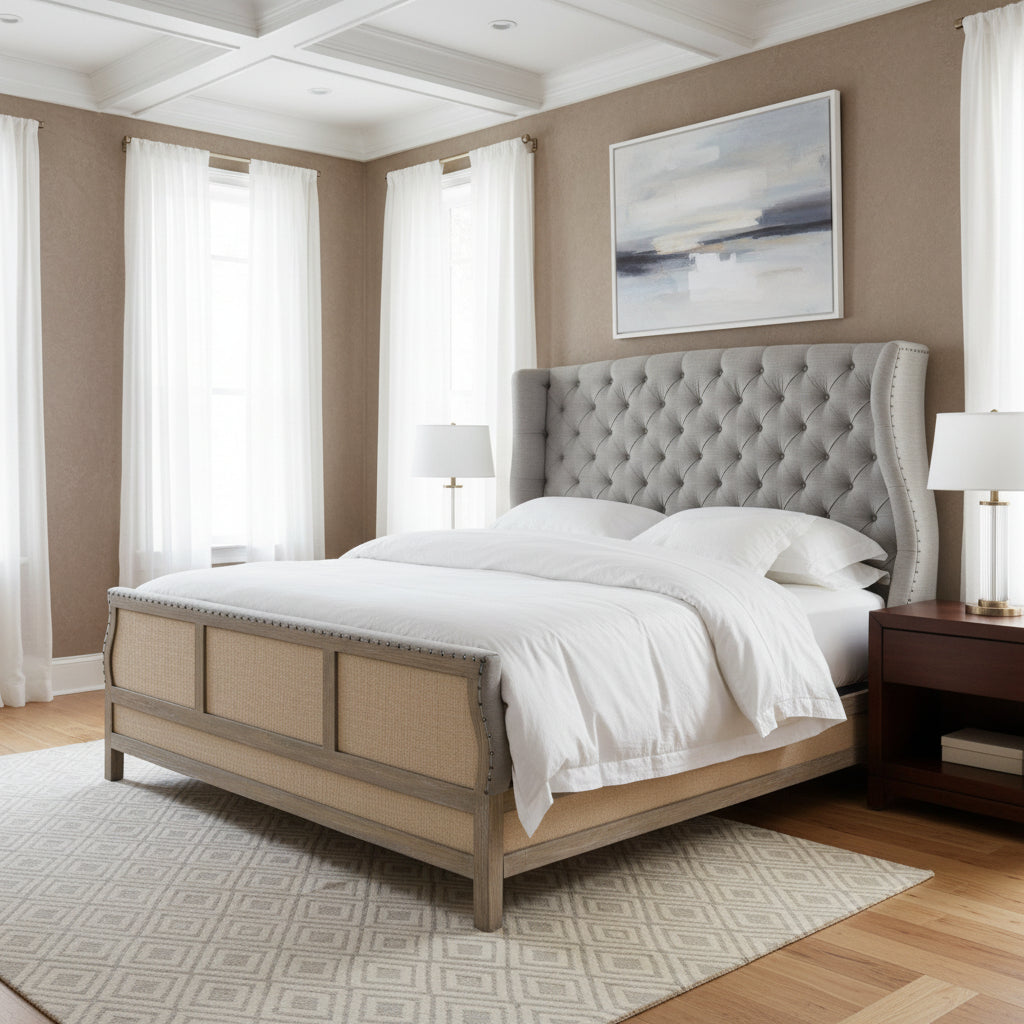 Boheme Bon Vivant De-Constructed King Uph Bed Beds| Hooker