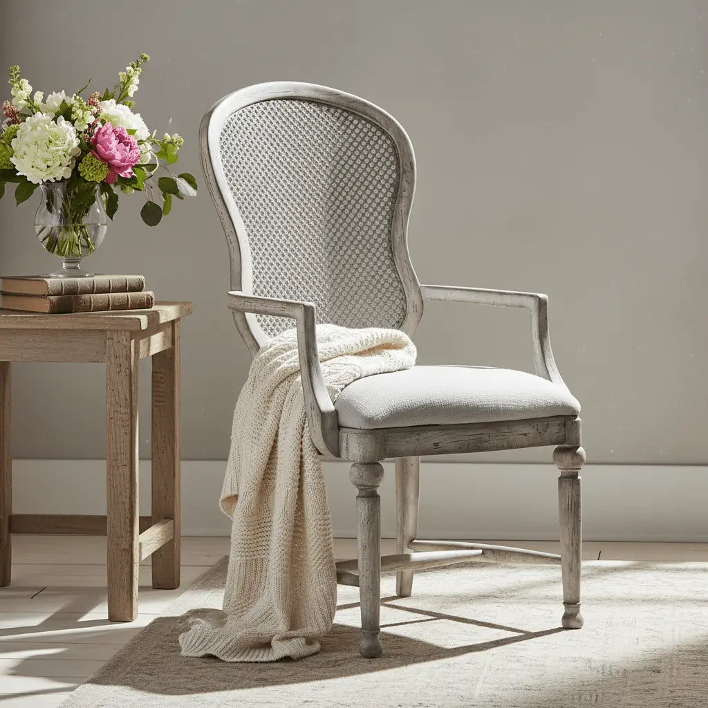 Boheme Gaston Metal Back Arm Chair - 2 per carton/price ea Chairs| Hooker