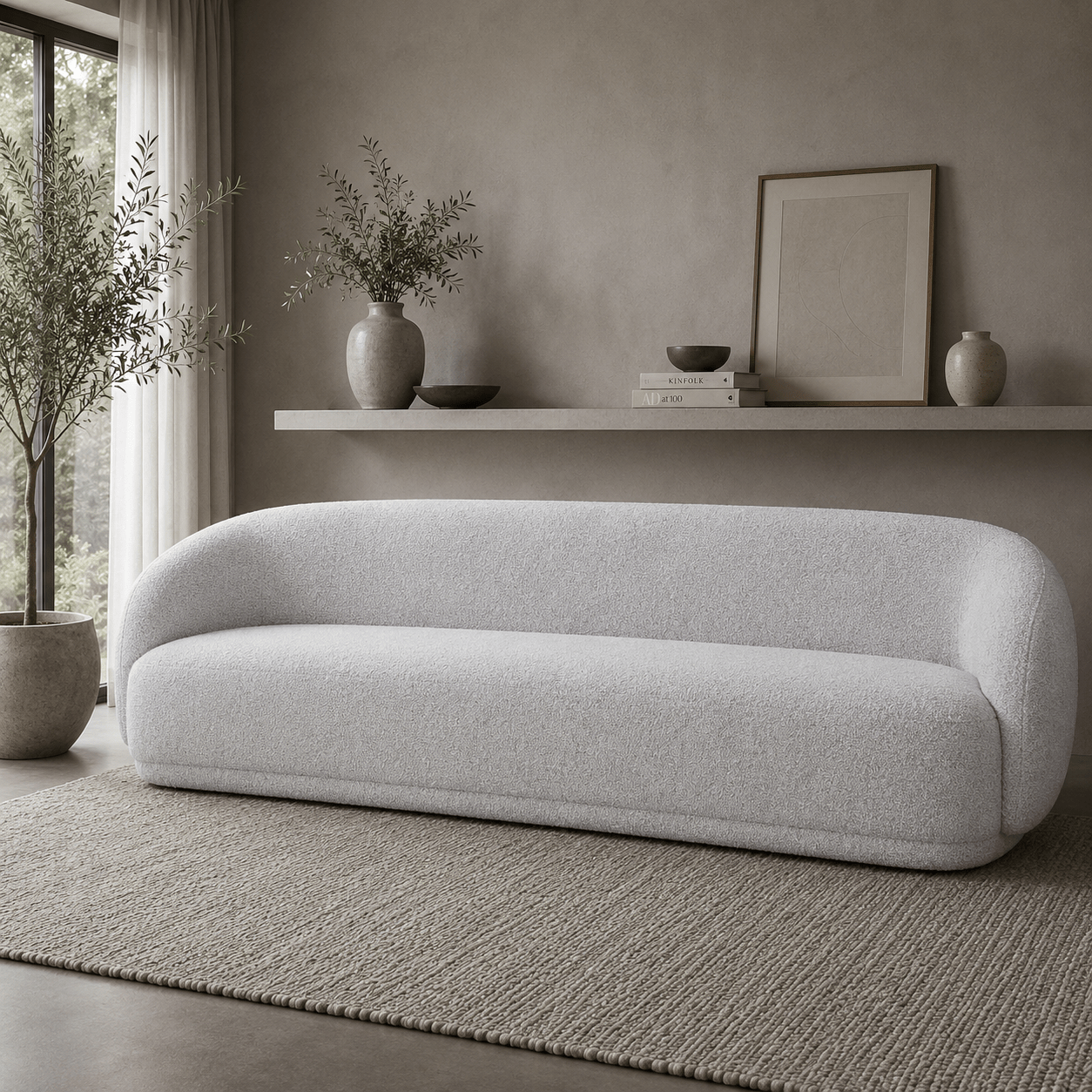 Boho Boucle Sofa (214/240/275cm) XL Sofas| Roots Furniture