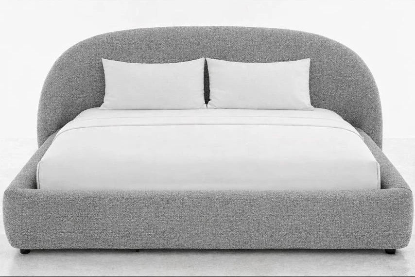 Boho Grey Tweed Single bed 120 cm matress Beds| Roots Furniture