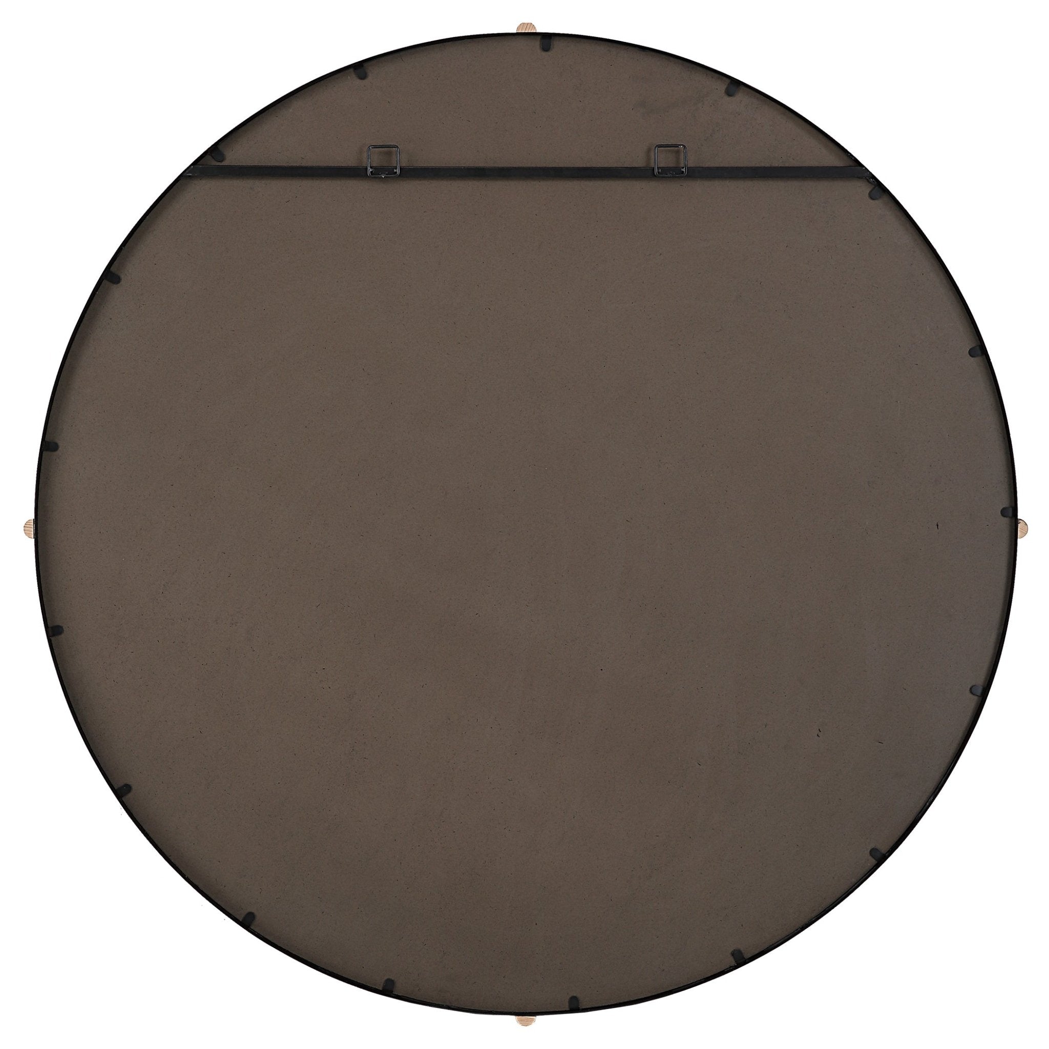 Bonded Round Black Mirror Table Decors| Uttermost