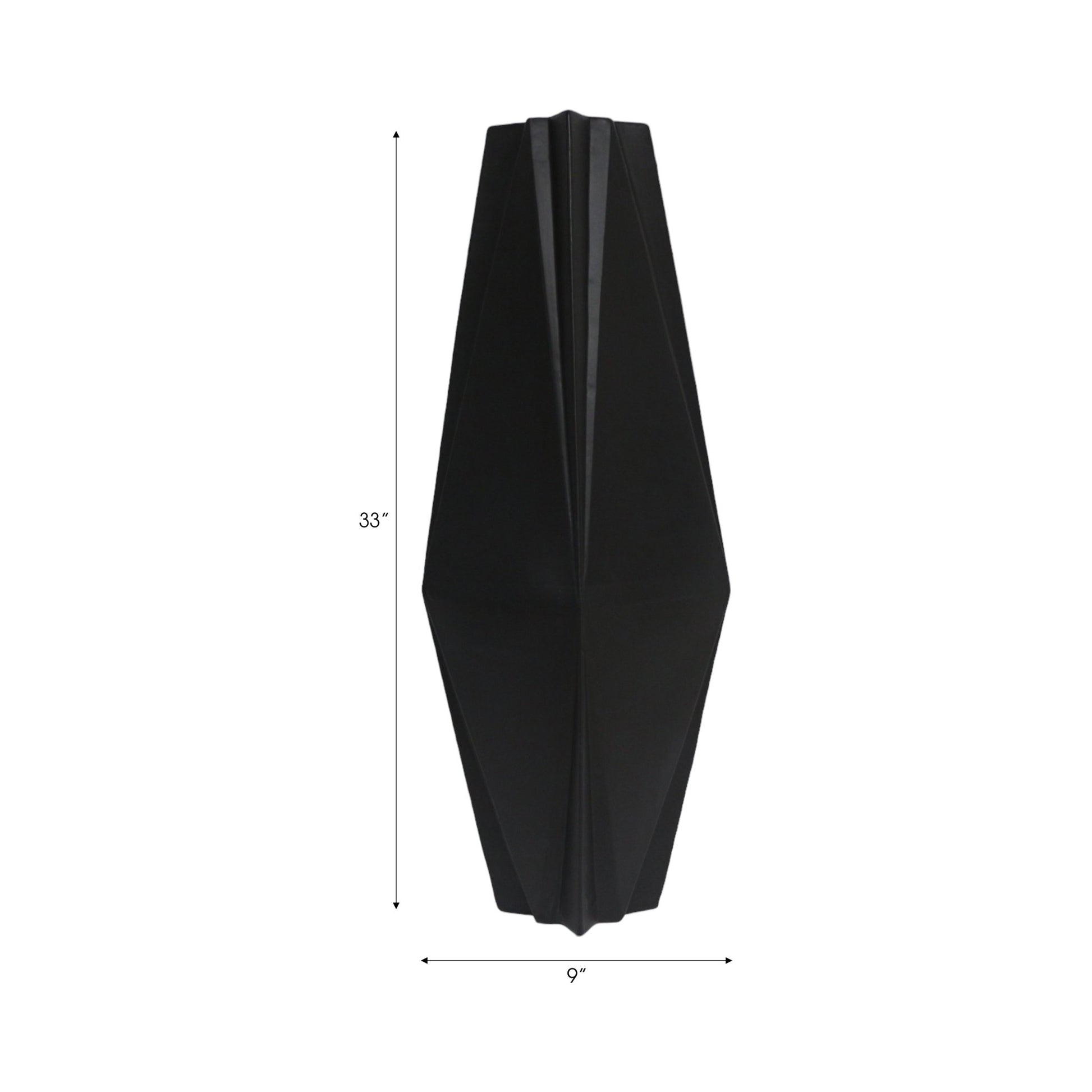 Bonney Black Cer Vase Vases and Jars| Sagebrook Home