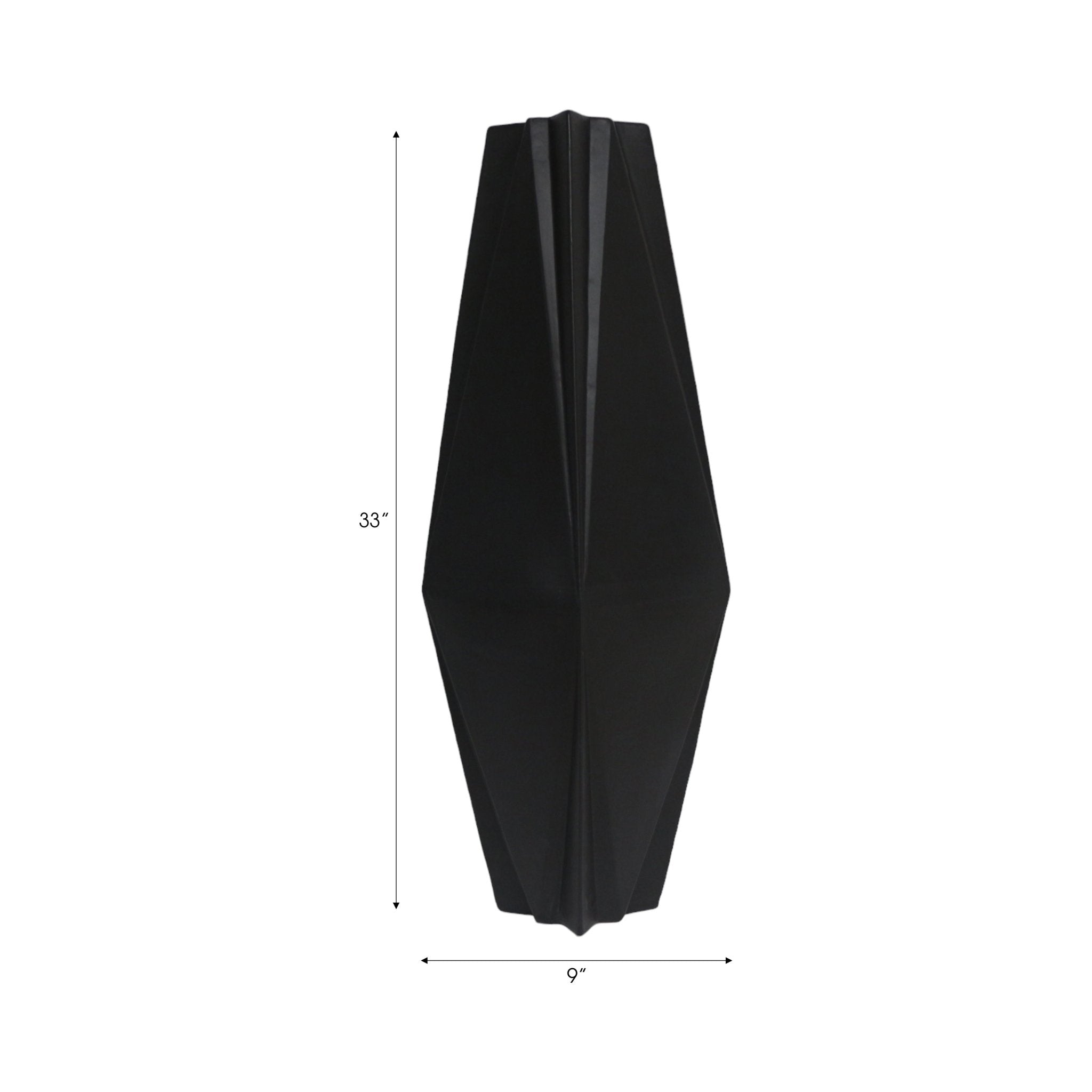 Bonney Black Cer Vase Vases and Jars| Sagebrook Home