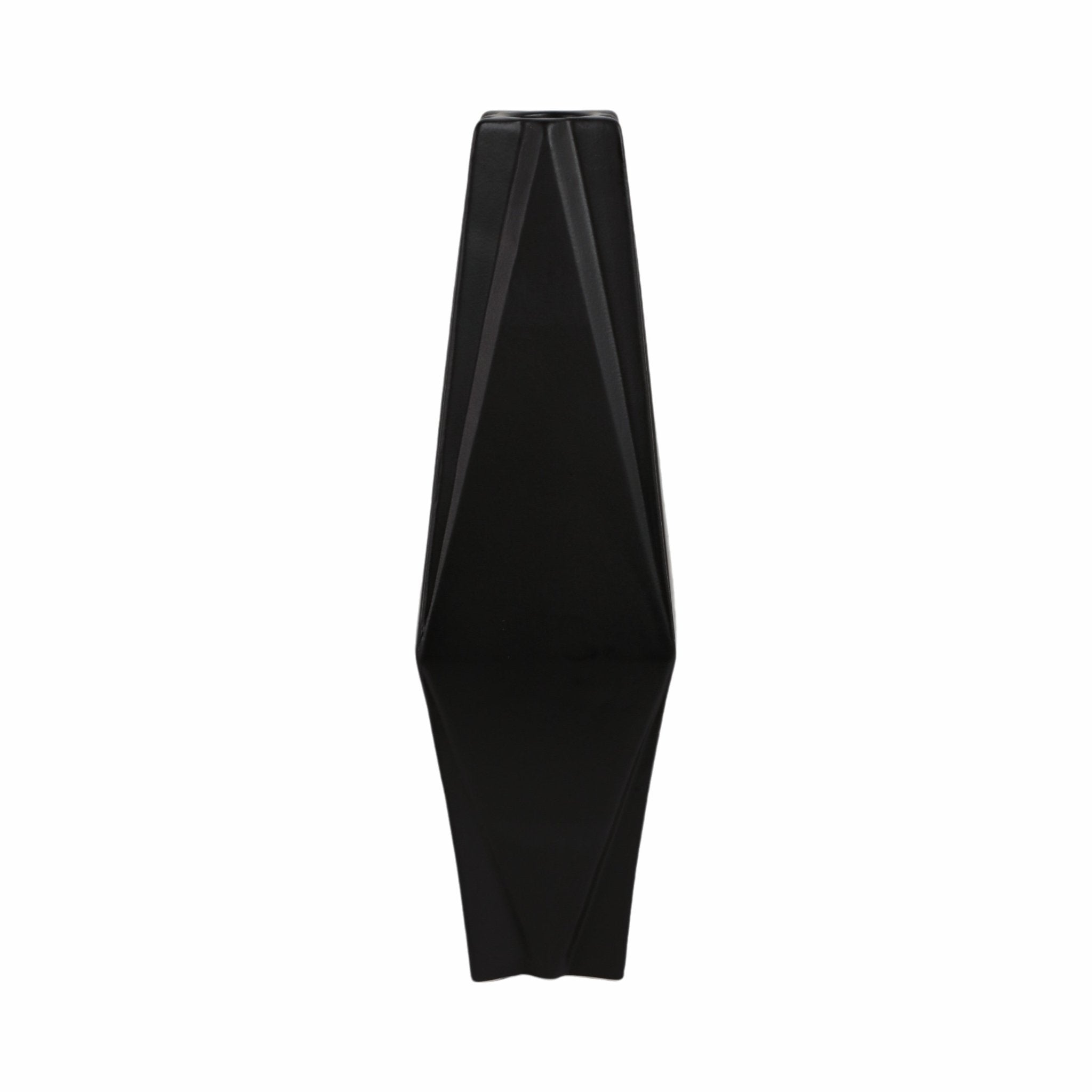 Bonney Black Cer Vase Vases and Jars| Sagebrook Home