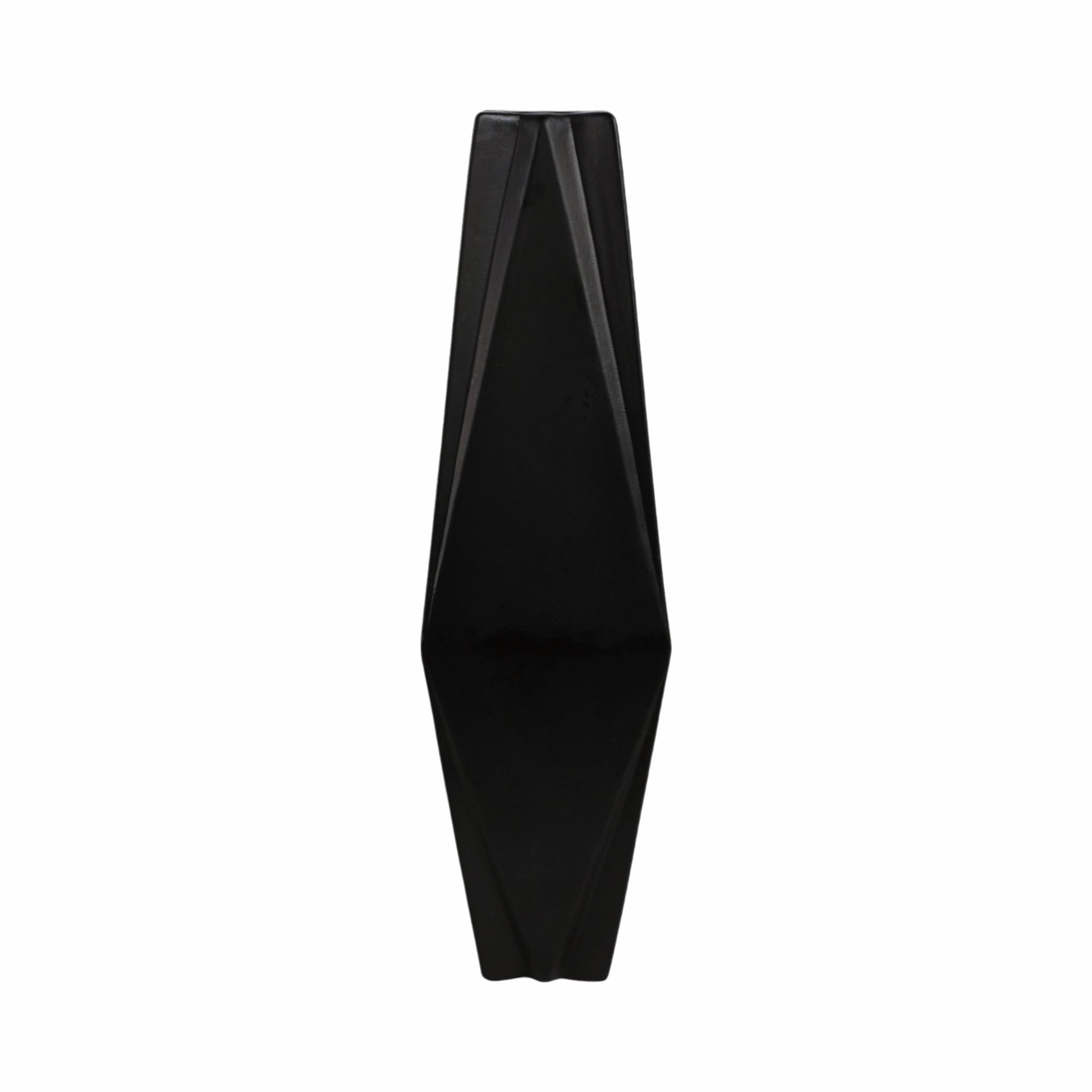Bonney Black Cer Vase Vases and Jars| Sagebrook Home