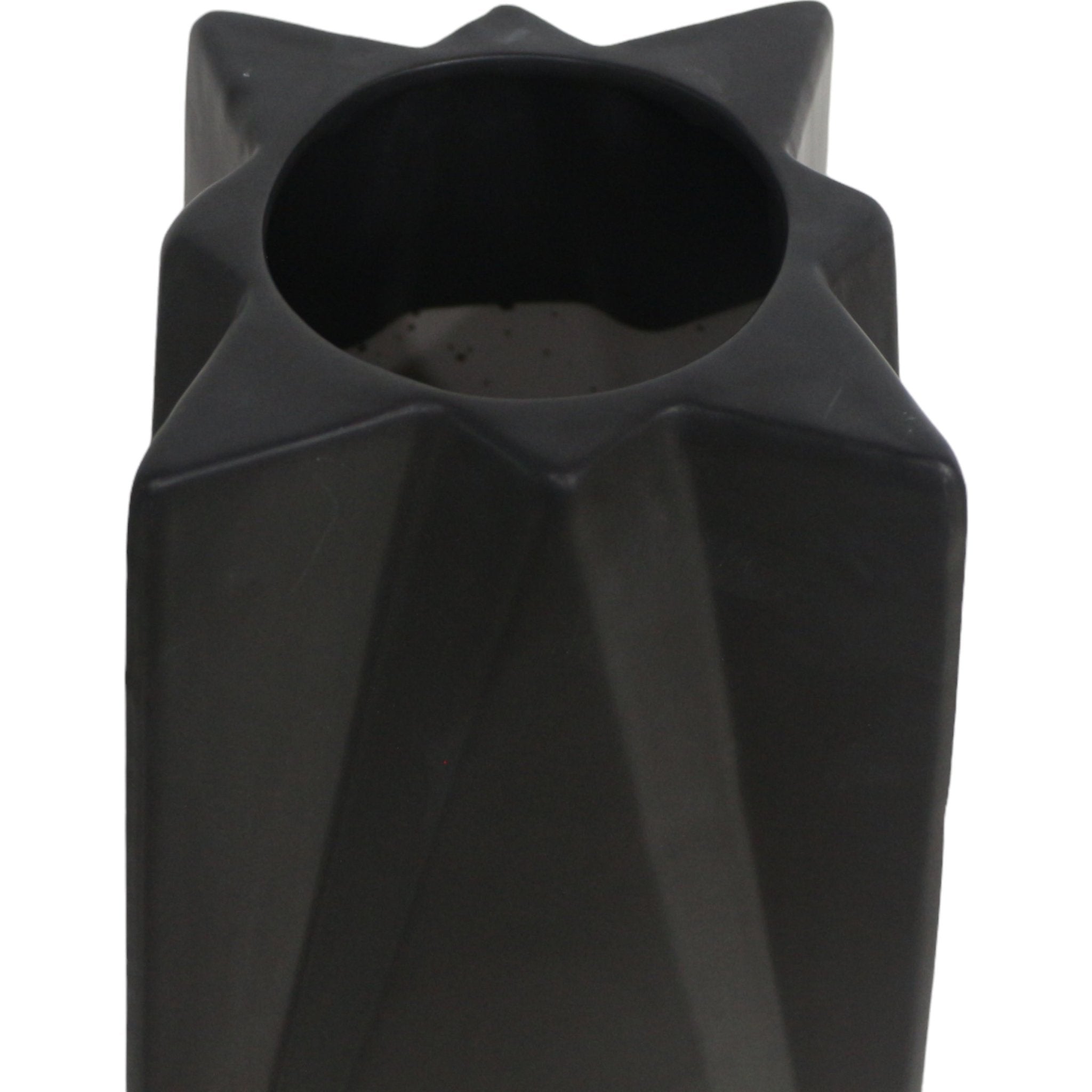 Bonney Black Cer Vase Vases and Jars| Sagebrook Home