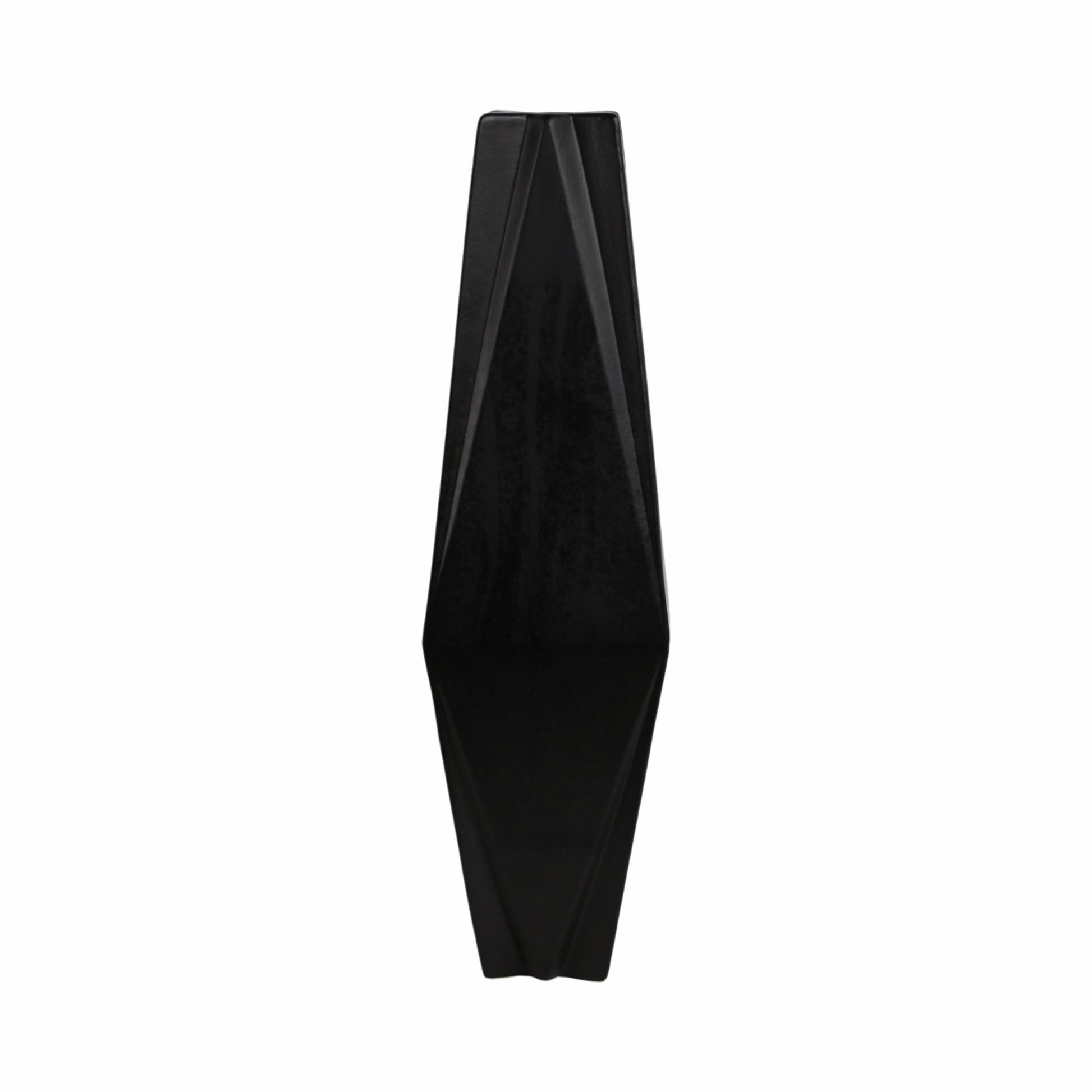 Bonney Black Cer Vase Vases and Jars| Sagebrook Home