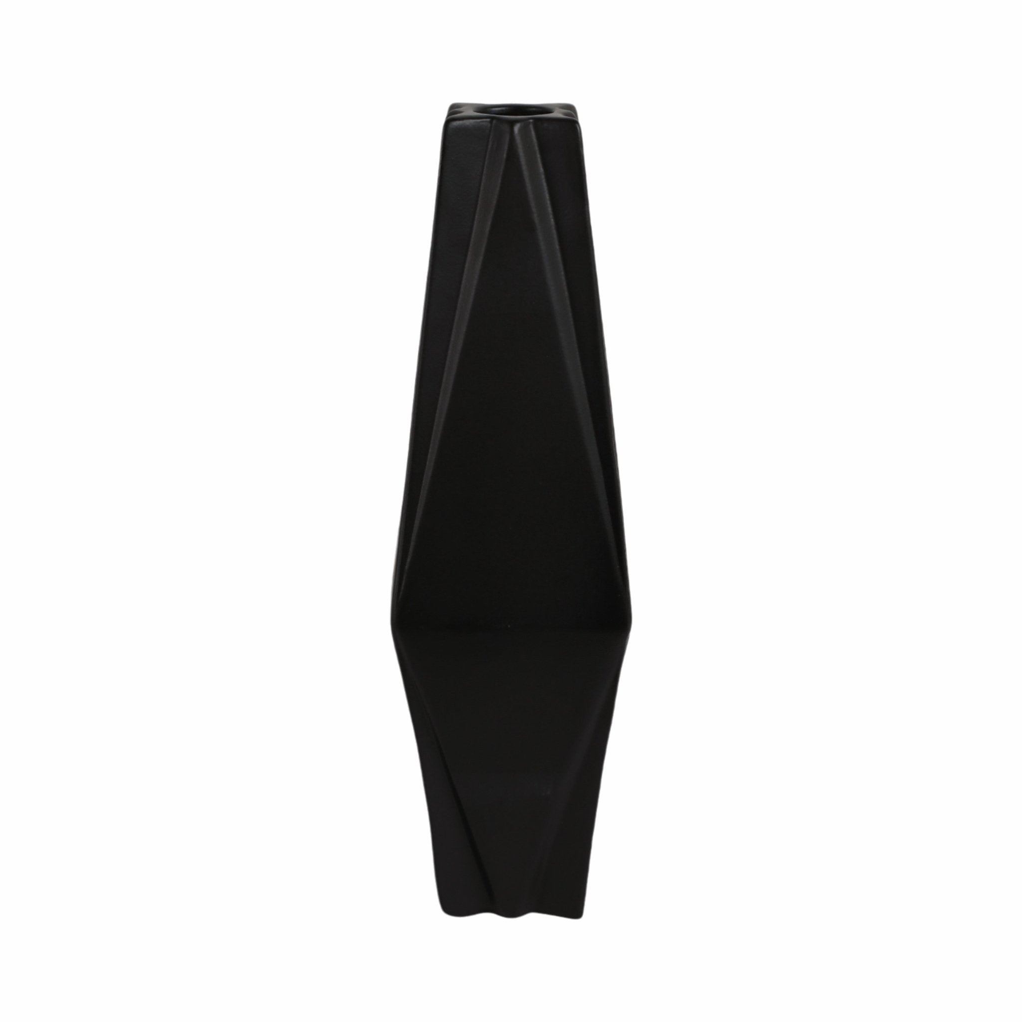 Bonney Black Cer Vase Vases and Jars| Sagebrook Home