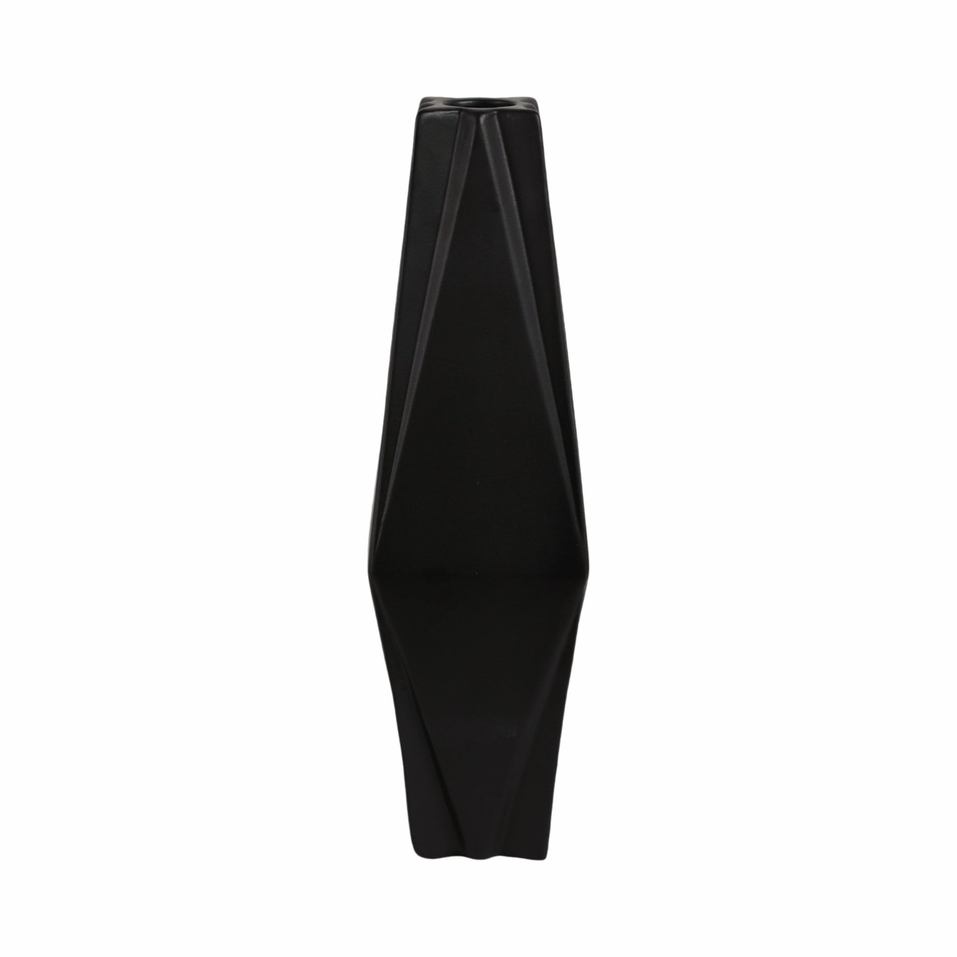 Bonney Black Cer Vase Vases and Jars| Sagebrook Home